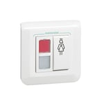 ليجراند - زر الضغط Antimicrobial Mosaic، 2 موديول، 1 مؤشر أحمر، 1 مؤشر أبيض، وزر مكالمة وممرضة thumbnail 2