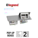 LEGRAND - Pop-Up Box to Be Equipped, 6 Modules, Matt Aluminum Finish thumbnail 2