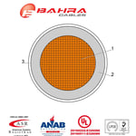 بحرة - سلك كهربائي نحاس - المواصفات الأمريكية - THHN - مقاس 12 AWG - رمادي - 600 فولت - 152.44 متر thumbnail 4