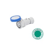 تصفية جويس - مقبس متنقل، 32 أمبير، 2P+E، 220 فولت، IP67، ازرق thumbnail 2