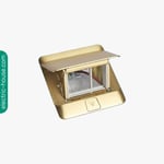 LEGRAND - Pop-Up Box to Be Equipped, 3 Modules, Brushed Brass thumbnail 2