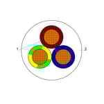 BAHRA CABLES - British Standard, Flexible Cable, 3x10mm, 300-500V, White - 91.44 Meter/Roll thumbnail 4