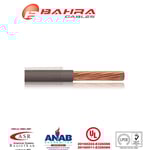 بحرة - سلك كهربائي نحاس - المواصفات الأمريكية - THHN - مقاس 12 AWG - رمادي - 600 فولت - 152.44 متر thumbnail 2