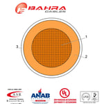 بحرة - سلك كهربائي نحاس - المواصفات الأمريكية - THHN - مقاس 14 AWG - برتقالي - 600 فولت - 152.44 متر thumbnail 4