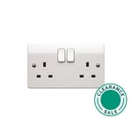 تصفية لوجيك - مقبس، 13A، DP، 2G، مفاتيح، أبيض، MK LOGIC thumbnail 2