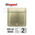 LEGRAND - Pop-Up Box to Be Equipped, 3 Modules, Brushed Stainless Steel Finish thumbnail 3