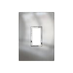LEGRAND - Plate Arteor, Italian/US, 1 Module, Square, Vertical, 2"x4", Stainless Still thumbnail 2