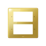 LEGRAND - Front Plate Synergy Authentic, 2x2 Gang, for 8 Arteor Modules Mechanisms, Glossy Gold thumbnail 2