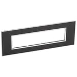 LEGRAND - Plate 8Mod w/ Support Frame BS, Mirror Black Arteor thumbnail 3