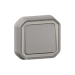 LEGRAND - Switch Plexo, IP55, 1 Gang, 2 Way, 10A, Flush Mounting, Grey thumbnail 3