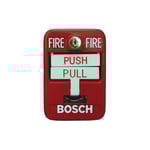 بوش - محطة نداء يدوية تناظرية، مزدوجة، حمراء thumbnail 2