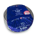 بحرة - سلك كهربائي نحاس مرن - المواصفات البريطانية - NYA - مقاس 1 مم - رمادي - 450/750 فولت - 91.44 متر thumbnail 2