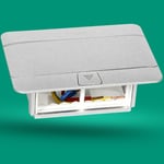 LEGRAND - Pop-Up Box to Be Equipped, 4 Modules, Matt Aluminum Finish thumbnail 3