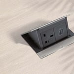 LEGRAND - Incara Pop-Up, 8 Modules, Black, to Be Equipped, Furniture Integrated thumbnail 3