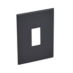 LEGRAND - Plate Arteor, Italian/US, 1 Module, Square, Vertical, 2"x4", Graphite thumbnail 2