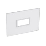 LEGRAND - Plate Arteor, Italian/US, 1 Module, Square, Vertical, 2"x4", Mirror White thumbnail 2