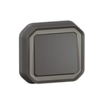 LEGRAND - Switch Plexo, IP55, 1 Gang, 2 Way, 10A, Flush Mounting, Anthracite thumbnail 3