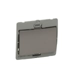 ليجراند - مفتاح مفرد ماليا - خطين - 20 أمبير - 250 فولت - فضي غامق thumbnail 2