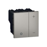 LEGRAND - Push-Button Dimmer Arteor, for Ballast, 0-10V, Square, Magnesium thumbnail 2