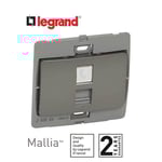 ليجراند - فيش تليفون ماليا - RJ11 - فضي غامق thumbnail 2