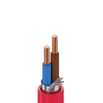 بلدن - كيبل إنذار حريق - 2 خط - مقاس 2.5 مم - 500 متر/اللفة - أحمر - SOLID, Fire Resistant & LSOH, Shielded thumbnail 2