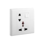 LEGRAND - Socket Eloe, Multistandard, 1 Gang, Switched, 16A, 250V + EU/US Socket Switched, White thumbnail 2