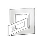 LEGRAND - Plate 8Mod w/ Support Frame BS, Mirror White Arteor thumbnail 2