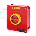 SCAME - Enclosed Switch Disconnector, 125A, 3P+N, IP65, 315x410x150mm, FR3, IK10, Emergency, Yellow/Red, Fire Rated thumbnail 2