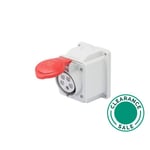 تصفية جويس - مقبس، 16 أمبير، 3P+E، 380 فولت، زاوية 10 درجات، سطحي، IP44، أحمر thumbnail 2