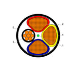 BAHRA CABLES - Power Cable Low Voltage, XLPE Copper, 3x70 + 35mm, 600/1000V, Black - RM IEC 60502-1 FR-IEC 60332-1 thumbnail 3