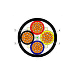 BAHRA CABLES - Power Cable Low Voltage, XLPE Copper, 4x50mm, 600/1000V, Black - RM IEC 60502-1 FR-IEC 60332-3.24 thumbnail 2