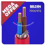 بلدن - كيبل إنذار حريق - خطين - مقاس 1.5 مم - اللفة 500 متر - لون أحمر - SHIELDED, DRAIN WIRE thumbnail 3