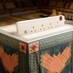 LEGRAND - British Standard Multi-Outlet Extension with 2 USB Sockets, 4x2P+E, 3m Cord, White/Grey thumbnail 2