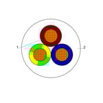 BAHRA CABLES - British Standard, Flexible Cable, 3x4mm, 300-500V, White - 91.44 Meter/Roll thumbnail 4