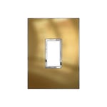 LEGRAND - Plate Arteor, Italian/US, 1 Module, Square, Vertical, 2"x4", Gold Brass thumbnail 2