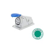 تصفية جويس - مقبس، 16 أمبير، 2P+E، 220 فولت، زاوية 90 درجة، سطحي، IP44، أزرق thumbnail 2