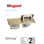 LEGRAND - Pop-Up Box to Be Equipped, 2 x 3 Modules, Brushed Brass thumbnail 2