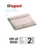 LEGRAND - Pop-Up Box to Be Equipped, 4 Modules, Brushed Stainless Steel Finish thumbnail 2