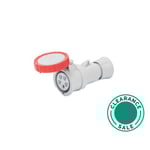 تصفية جويس - مقبس متنقل، 16 أمبير، 3P+N+E، 380 فولت، IP67، احمر thumbnail 2