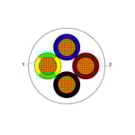 BAHRA CABLES - British Standard, Flexible Cable, 4x16mm, 300-500V, White - 91.44 Meter/Roll thumbnail 4