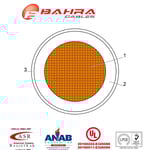 بحرة - سلك كهربائي نحاس - المواصفات الأمريكية - THHN - مقاس 12 AWG - أبيض - 600 فولت - 152.44 متر thumbnail 4