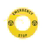 SCHNEIDER - Marked Legend ˜60 For Emergency Stop, Emergency Stop/Logo Iso13850 thumbnail 2