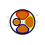 BAHRA CABLES - Power Cable Low Voltage, XLPE Copper, 3x50 + 25mm, 600/1000V, Black - RM IEC 60502-1 FR-IEC 60332-1 thumbnail 3