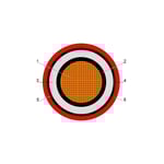 بحرة - كيبل XLPE نحاس - خط واحد - مقاس 185 مم  - أحمر - 15000 فولت thumbnail 2