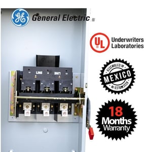 GENERAL ELECTRIC - Safety Switch, Non-Fusible 3 Poles 400A, 600V Nema 3R 