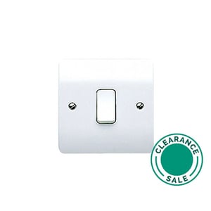 تصفية لوجيك - مفتاح، 20A، SP، 1G، ثنائي الاتجاه، أبيض، MK LOGIC