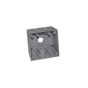 CROUSE HINDS - Box Water Proof 2G - 3/4" Hole, 2" Deep, Grey - 4 Hole