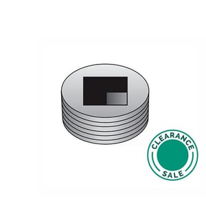 تصفية او زي جدني - غطاء قناة، رأس مستوي، حديد مطاوع، 1 بوصة