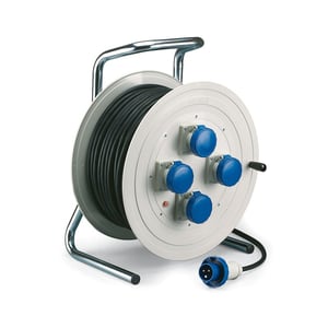 سكامي - بكرة كابل صناعية، IP55، 30م، 3x2.5mm²، IK08، H07RN-F