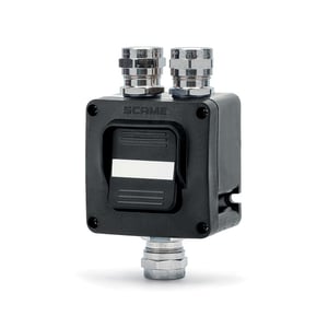 SCAME - Double Pole Switch, 16AX, 1xM20+2xM20, IK07, II 2GD